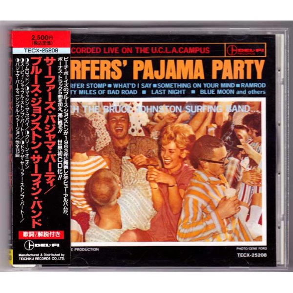 Photo1: THE BRUCE JOHNSTON SURFING BAND / SURFERS' PAJAMA PARTY (Used Japan Jewel Case CD) Beach Boys (1)