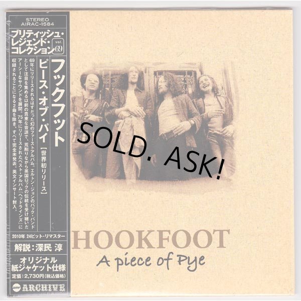 Photo1: HOOKFOOT / A PIECE OF PYE (Used Japan Mini LP CD) (1)
