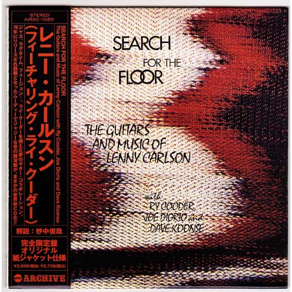 Photo1: LENNY CARLSON feat RY COODER / SEARCH FOR THE FLOOR (Used Japan Mini LP CD) (1)