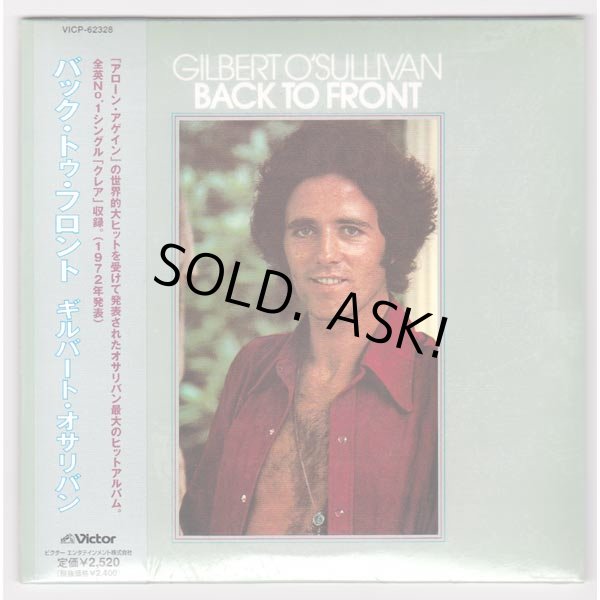 Photo1: BACK TO FRONT (USED JAPAN MINI LP CD) GILBERT O'SULLIVAN (1)