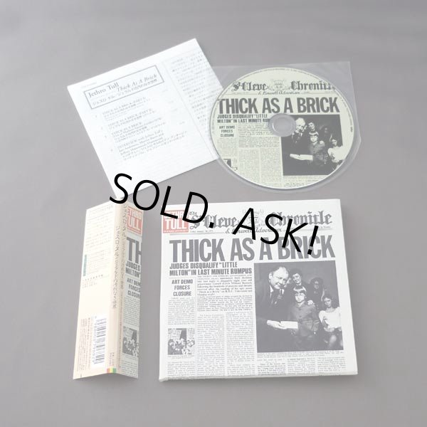 Photo2: JETHRO TULL / THICK AS A BRICK - 1st press (Used Japan Mini LP CD) (2)