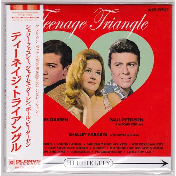 Photo1: V.A. - SHELLEY FABARES, JAMES DARREN, PAUL PETERSEN  / TEENAGE TRIANGLE (Brand New Japan mini LP CD) * B/O * (1)