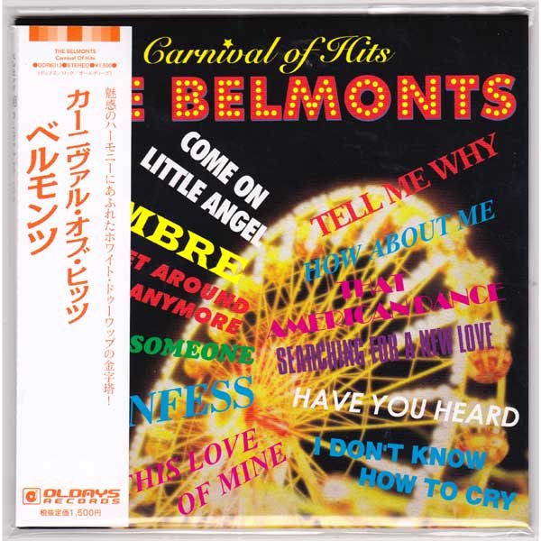 Photo1: THE BELMONTS / CARNIVAL OF HITS (Brand New Japan mini LP CD) * B/O * (1)