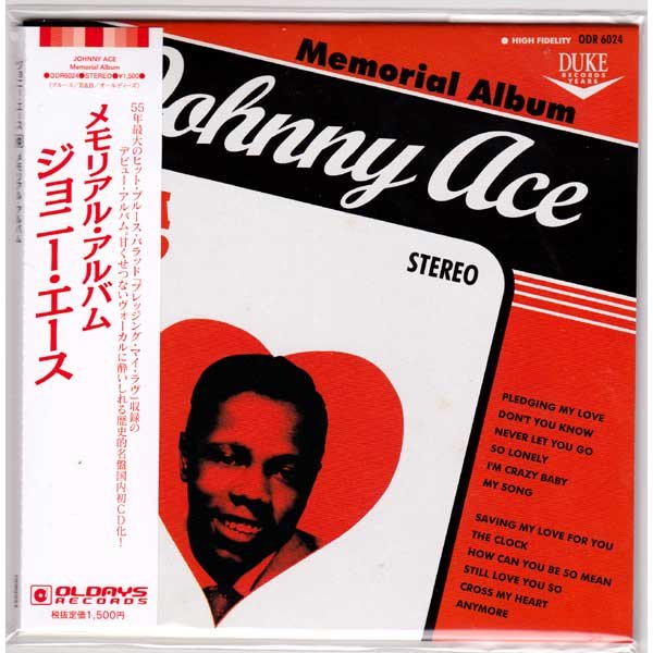 Photo1: JOHNNY ACE / MEMORIAL ALBUM (Brand New Japan mini LP CD) (1)