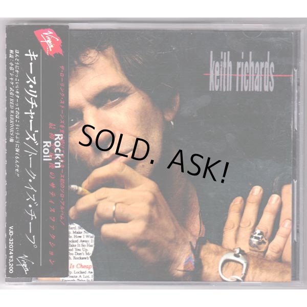 Photo1: TALK IS CHEAP (USED JAPAN JEWEL CASE CD) KEITH RICHARDS  (1)