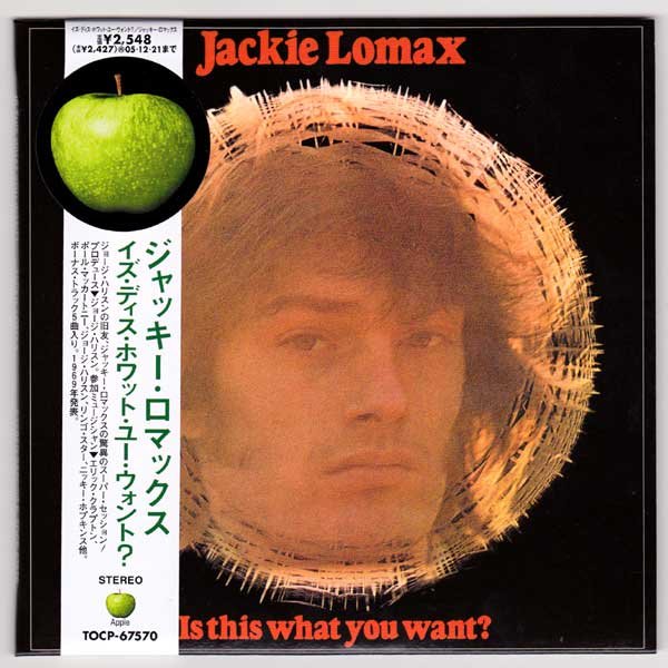 Photo1: JACKIE LOMAX / IS THIS WHAT YOU WANT? (Used Japan Mini LP CD) (1)