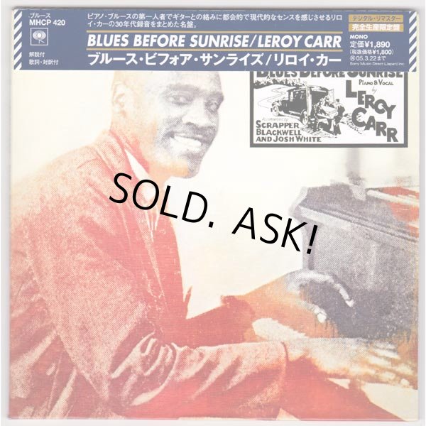 Photo1: BLUES BEFORE SUNRISE (USED JAPAN MINI LP CD) LEROY CARR  (1)