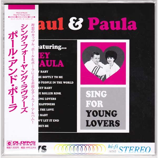 Photo1: PAUL & PAULA / SING FOR YOUNG LOVERS (Brand New Japan Mini LP CD)  * B/O * (1)