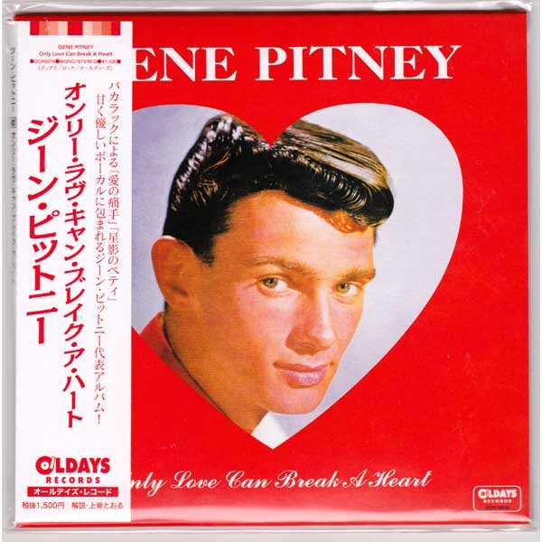 Photo1: GENE PITNEY / ONLY LOVE CAN BREAK A HEART (Brand New Japan Mini LP CD) * B/O * (1)