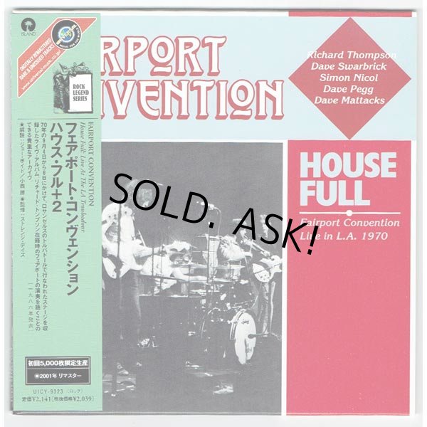 Photo1: FAIRPORT CONVENTION / HOUSE FULL: LIVE AT THE LA TROUBADOUR (Used Japan mini LP CD) (1)