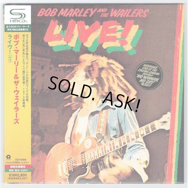 Photo1: BOB MARLEY AND THE WAILERS / LIVE! (Used Japan Mini LP SHM-CD) (1)