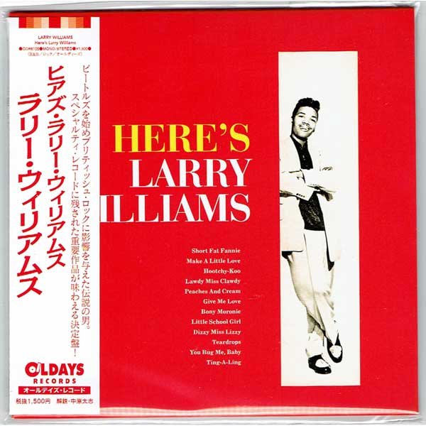 Photo1: LARRY WILLIAMS / HERE'S LARRY WILLIAMS (Brand New Japan mini LP CD) (1)