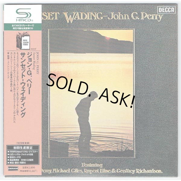 Photo1: JOHN G. PERRY / SUNSET WADING (Used Japan Mini LP CD - Promo Sample) (1)