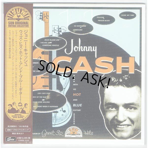 Photo1: WITH HIS HOT AND BLUE GUITAR (UNOPENED JAPAN MINI LP CD) JOHNNY CASH (1)