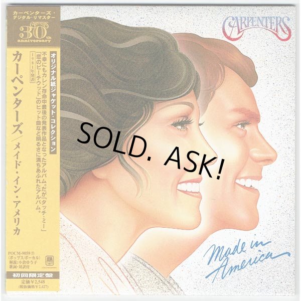 Photo1: CARPENTERS / MADE IN AMERICA (Used Japan Mini LP CD) (1)