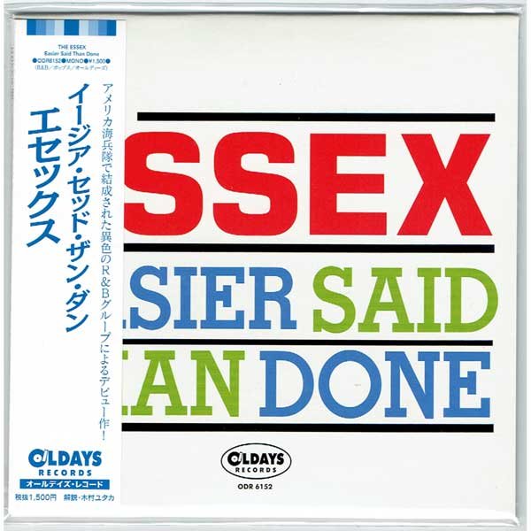 Photo1: THE ESSEX / EASIER SAID THAN DONE (Brand New Japan Mini LP CD) * B/O * (1)