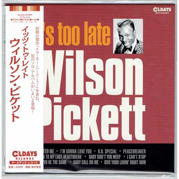Photo1: WILSON PICKETT / IT'S TOO LATE (Brand New Japan mini LP CD) (1)