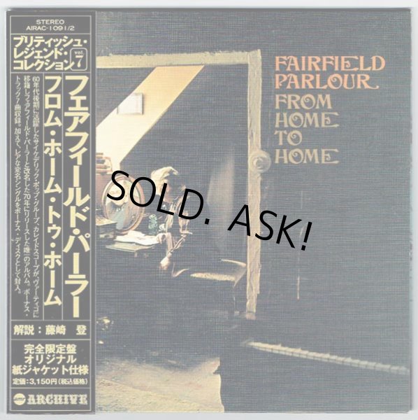 Photo2: FROM HOME TO HOME (USED JAPAN MINI LP CD + Promo OBI) FAIRFIELD PARLOUR  (2)