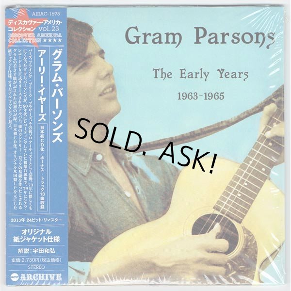 Photo1: THE EARLY YEARS 1963-1965 (USED JAPAN MINI LP CD) GRAM PARSONS  (1)