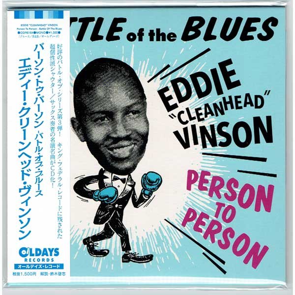 Photo1: EDDIE "CLEANHEAD" VINSON / PERSON TO PERSON - BATTLE OF THE BLUES (Brand New Japan mini LP CD) * B/O * (1)