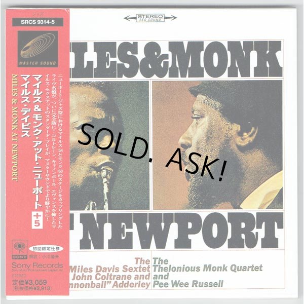 Photo1: MILES & MONK AT NEWPORT (USED JAPAN MINI LP CD) MILES DAVIS & THELONIOUS MONK  (1)