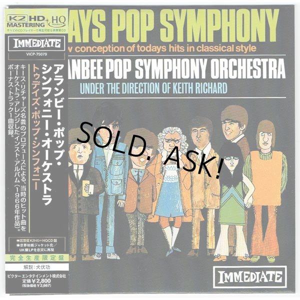 Photo1: THE ARANBEE POP SYMPHONY ORCHESTRA / TODAYS POP SYMPHONY (Used Japan Mini LP HQCD) Keith Richard (1)