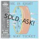 TIME IS RIGHT (USED JAPAN MINI LP CD) ONE WAY TICKET 
