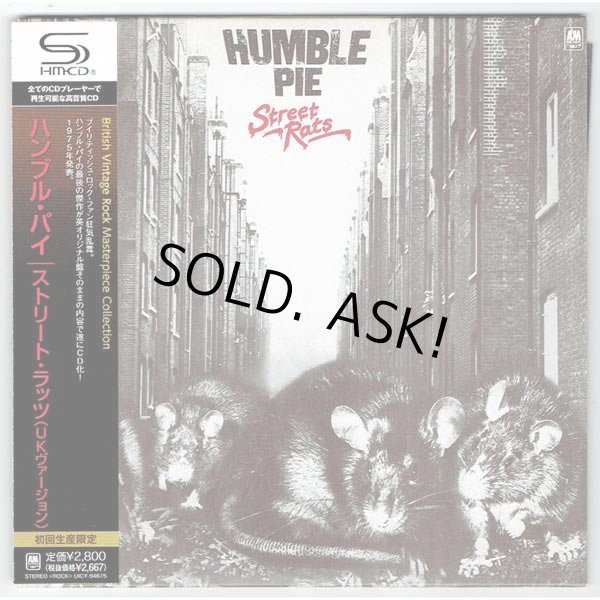 Photo1: HUMBLE PIE / STREET RATS - UK VERSION (Used Japan Mini LP SHM-CD) (1)