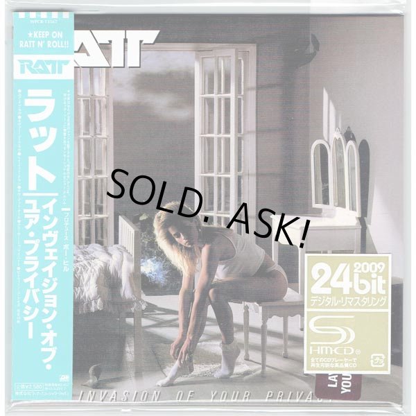 Photo1: RATT / INVASION OF YOUR PRIVACY (Brand New Japan Mini LP SHM-CD) (1)