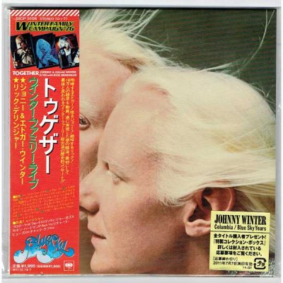 Photo1: TOGETHER (USED JAPAN MINI LP CD) JOHNNY & EDGAR WINTER WITH RICK DERRINGER 