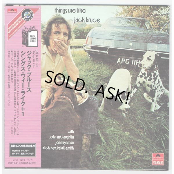 Photo1: JACK BRUCE / THINGS WE LIKE (Used Japan Mini LP CD) (1)
