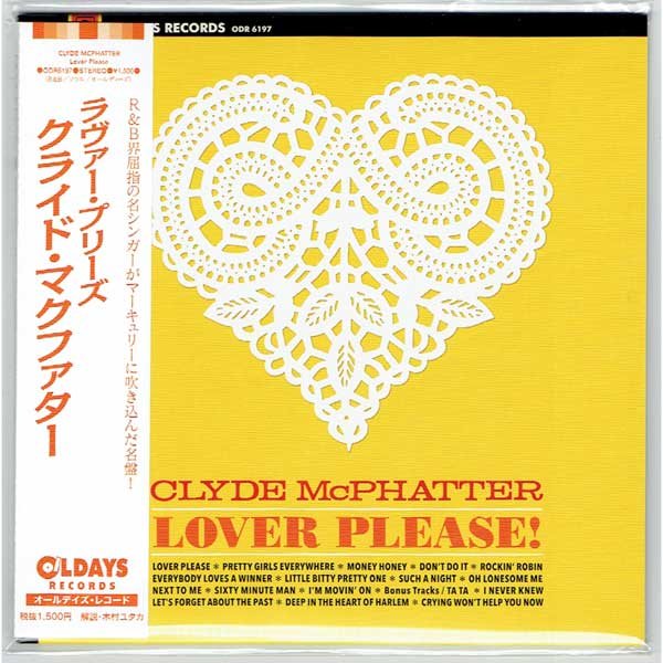 Photo1: CLYDE McPHATTER / LOVER PLEASE! (Brand New Japan Mini LP CD)  * B/O * (1)