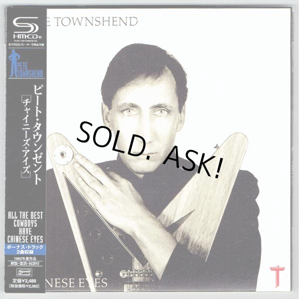 Photo1: PETE TOWNSHEND / CHINESE EYES (Used Japan Mini LP SHM-CD) (1)