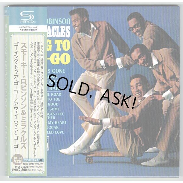 Photo1: GOING TO A GO-GO & AWAY WE A GO-GO (USED JAPAN MINI LP SHM-CD) SMOKEY ROBINSON & THE MIRACLES  (1)