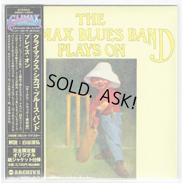 Photo1: PLAYS ON (USED JAPAN MINI LP CD) THE CLIMAX BLUES BAND  (1)