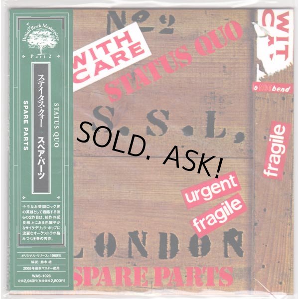 Photo1: SPARE PARTS (UNOPENED JAPAN MINI LP CD) STATUS QUO  (1)