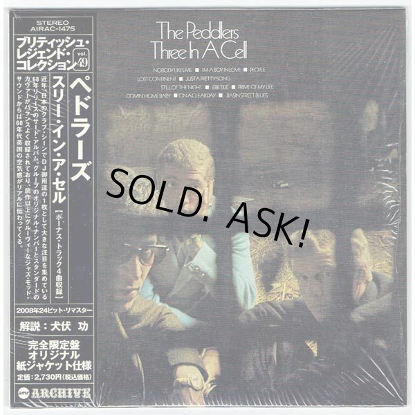 Photo1: THE PEDDLERS / THREE IN A CELL (Used Japan Mini LP CD) (1)