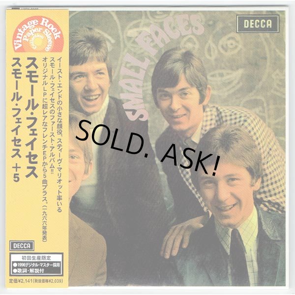 Photo1: SMALL FACES (USED JAPAN MINI LP CD) SMALL FACES  (1)