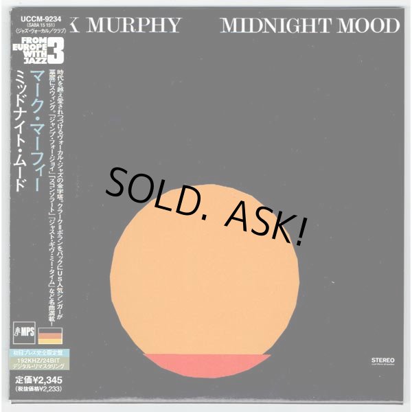 Photo1: MIDNIGHT MOOD (USED JAPAN MINI LP CD) MARK MURPHY  (1)