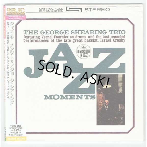 Photo1: JAZZ MOMENTS (USED JAPAN MINI LP CD) GEORGE SSHEARING  (1)