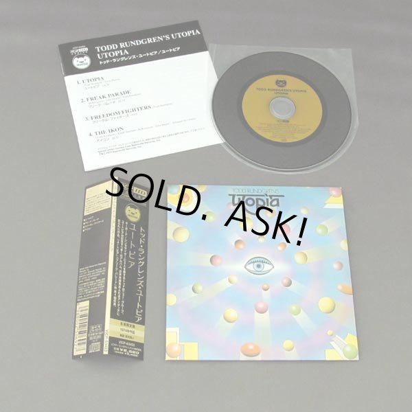 Photo2: UTOPIA (USED JAPAN MINI LP CD) TODD RUNGREN'S UTOPIA  (2)