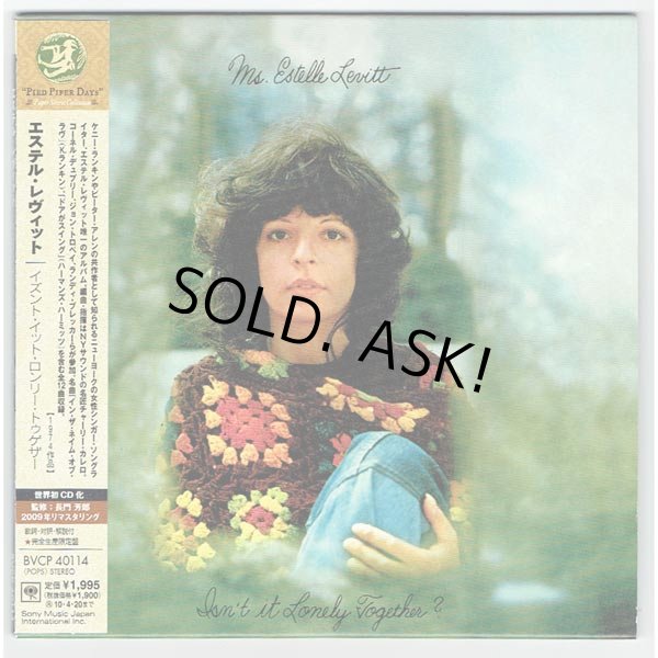Photo1: ESTELLE LEVITT / ISN'T IT LONELY TOGETHER? (Used Japan Mini LP CD) (1)