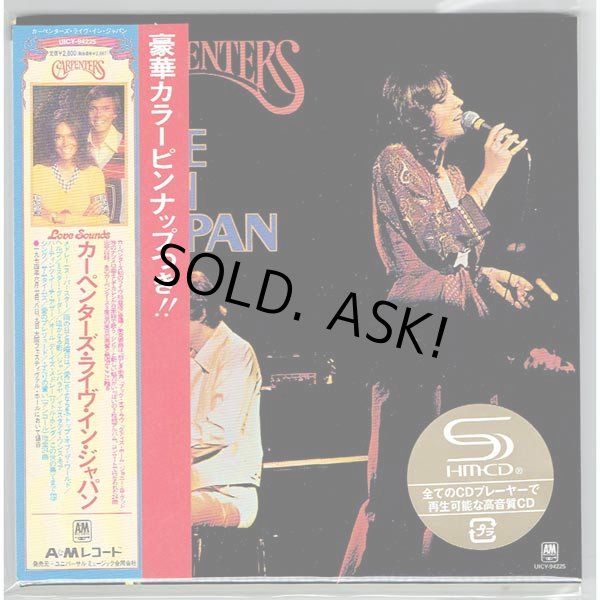 Photo1: CARPENTERS / LIVE IN JAPAN (Brand New Japan Mini LP SHM-CD) (1)