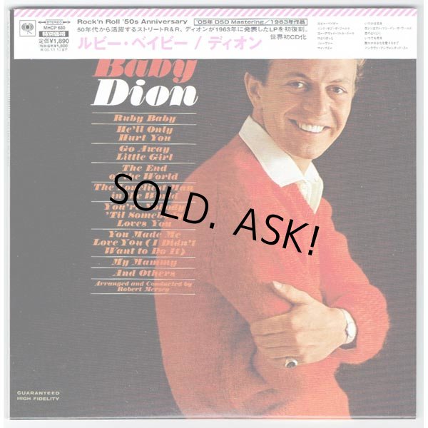 Photo1: DION / RUBY BABY (Used Japan Mini LP CD) (1)