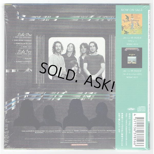 Photo2: STONE THE CROWS / ONTINUOUS PERFORMANCE (Unopened Japan Mini LP CD) (2)