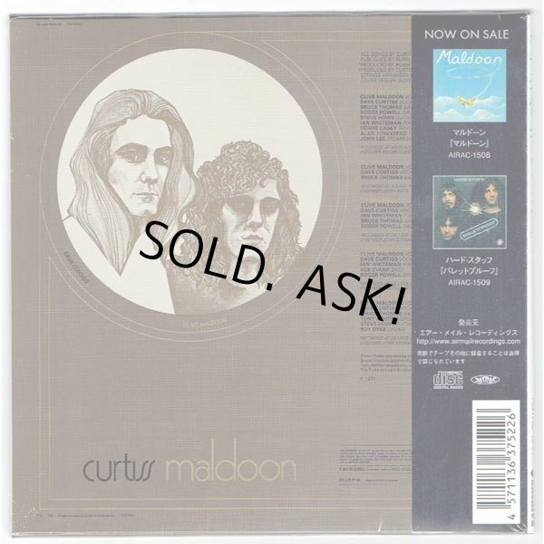 Photo2: CURTISS MALDOON / CURTISS MALDOON (Unopened Japan Mini LP CD) (2)