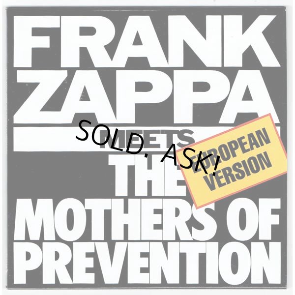 Photo1: FRANK ZAPPA / FRANK ZAPPA MEETS THE MOTHERS OF PREVENTION (Used Japan Mini LP Promo Empty Paper Sleeve) (1)