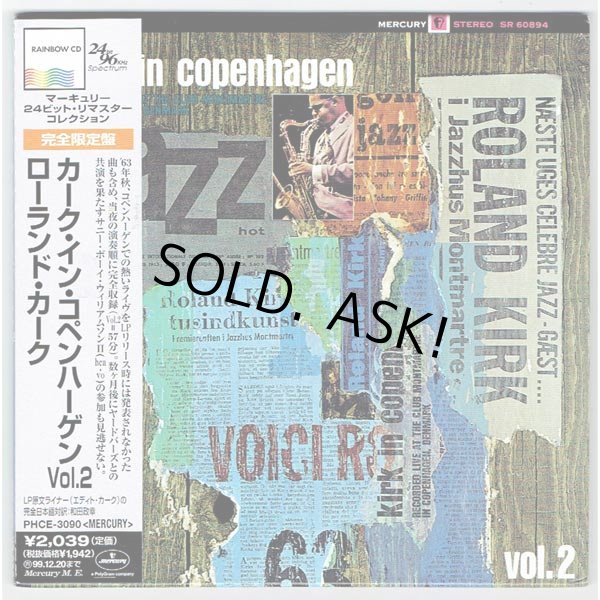 Photo1: ROLAND KIRK / KIRK IN COPENHAGEN VOL.2 (Used Japan Mini LP CD) (1)