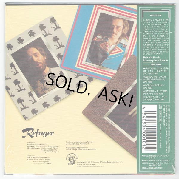 Photo2: REFUGEE / REFUGEE (Brand New Japan Mini LP CD) (2)