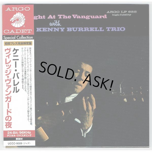 Photo1: THE KENNY BURRELL TRIO / A NIGHT AT THE VANGUARD WITH THE KENNY BURRELL TRIO (Used Japan Mini LP CD) (1)